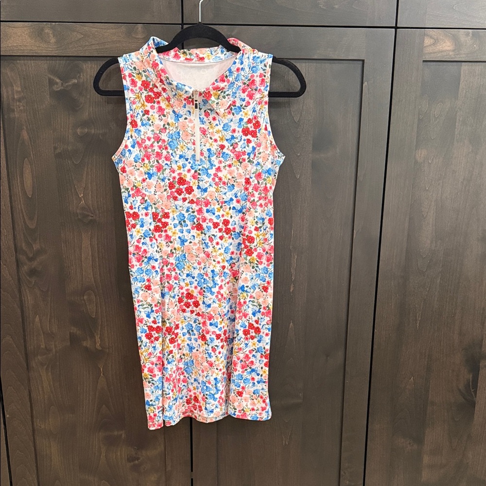 Floral Sleeveless Golf Dress